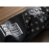 J Shaped Jeans Men's Jeans Ripped Rivet Stitching Ruffle Patch Locomotive