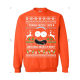 Black Christmas Sweater 3D Printed Crew Neck Sweatshirt Women