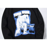 Off White Sweatshirts Long Sleeve round Neck Neck Sweater Spring Arrow Cotton Pullover round Neck Sweater