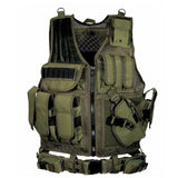 Tactics Style Men's Outdoor Vest Tactical Vest Black Tactical Vest Multifunction Tactical Vest