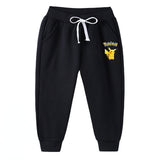 Children Pokemon Pikachu Pants Thickened Warm Sweatpants Children's Trousers