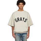 Fog Sweatshirt Short Sleeve Pullover Round Neck 3/4 Sleeves Sweater Loose Men's Trendy Plus Size Retro Sports Fear Of God essential