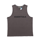 Fog T Shirt Double Line Letter Tshirt Vest Men's Clothing plus Size Retro Sports High Street Top Fear Of God