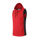 Mens Golf Vest Sports Slim Jacket Men's Sport Leisure Vest Outdoor Running Sports Hooded Vest Men's Summer