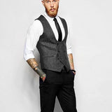 Tuxedo Vests Vintage Men's Slim Fit Vest Suit Vest