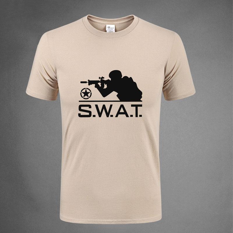 Tactics Style T Shirt For Men Outdoor Tactics Short-Sleeved Cotton T-shirt round