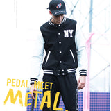 Yankee Letterman Jacket Outfit Senior Jackets Varsity Baseball College Coat Mlbny Baseball Uniform Spring and Autumn Loose Jacket Short Jacket