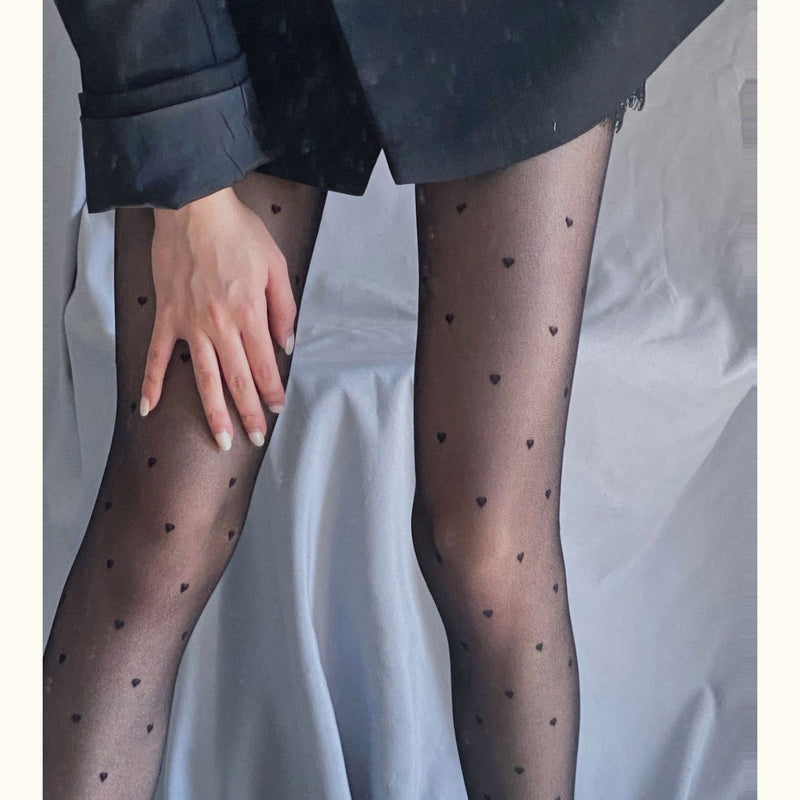 Women's Legging Black Stockings Women's Summer Jacquard Stockings Pantyhose