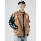 Letterman Jacket Outfit Senior Jackets Varsity Baseball Coat Spring and Autumn Workwear Jacket Men's Casual Jacket