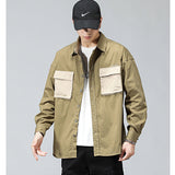 Work Shirts Workwear Shirt Men's Loose Autumn Casual Overshirt
