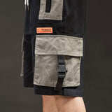 Men's Large Size Sports Retro Cargo Shorts Summer Fashion Men's Casual Function Multi-Pocket Large Size Cargo Pants Shorts Loose Men Cargo Pant