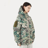 Nina Parker Camo Jacket Camouflage Winter Thick Cotton Clothing Shell Jacket