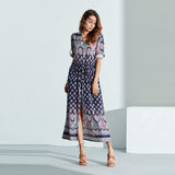 Beth Dutton Bohemian Dress Summer Spring Midi Dresses