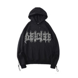 Slogan Graphic Hoodie Autumn and Winter Letters Hooded Loose Sweater