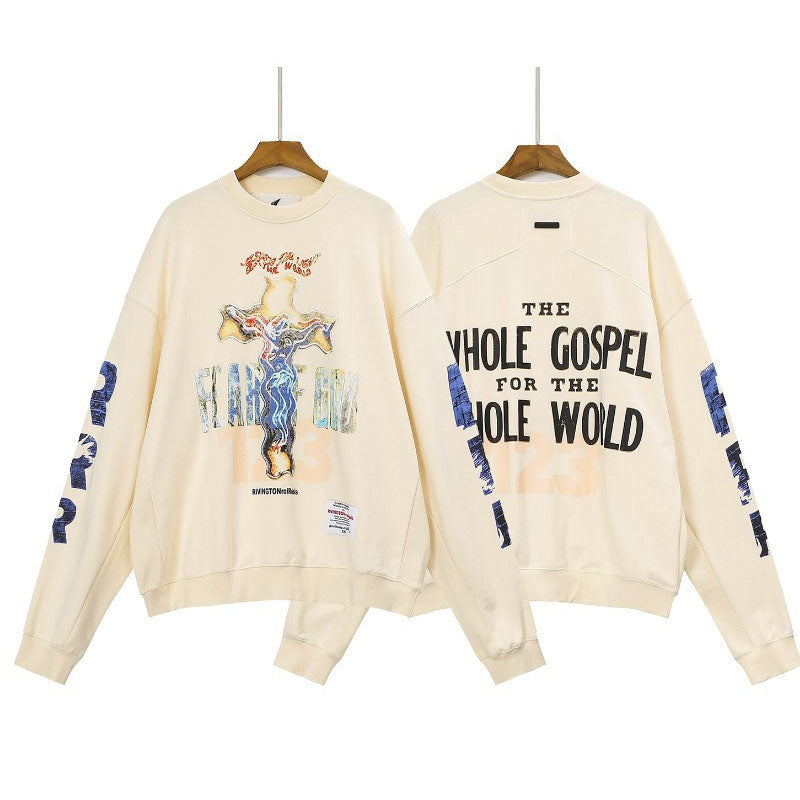 Rrr123 Sweatshirt Joint Name Fog Personality Printed Crew Neck Sweatshirt