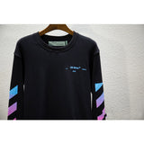 Off White Sweatshirts Long Sleeve round Neck Neck Sweater Ow Gradient Arrow Sweater round Neck Terry Loose round Neck Pullover