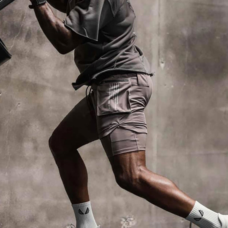jogging shorts for men Slim Fit Muscle Gym Men Shorts Summer Shorts Summer Shorts Men Muscle Workout Brother Sport Running Training Breathable Shorts