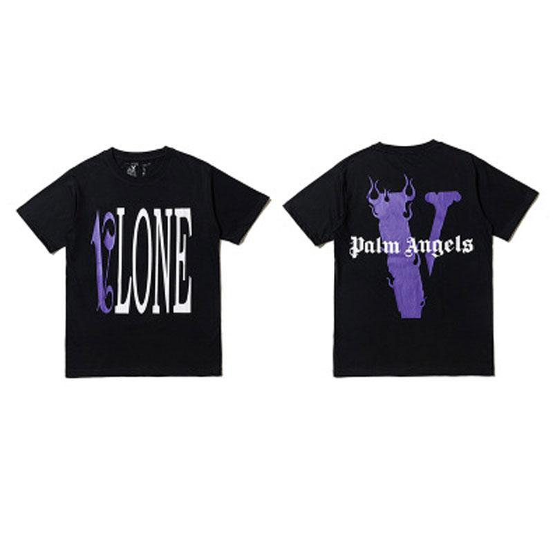 Vlone Friends Men's Casual Fashion Short Sleeve Men's and Women's Tshirt