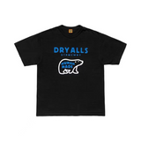 Human Made T-Shirt Slub Cotton Men and Women Loose Couple round Neck Short Sleeve