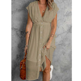 Nina Parker Dresses Double-Layer Tulle Dress Waist Trimming Loose Long Dress