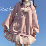 Gothic Lolita Harajuku Style Clothing Fall/Winter New Hooded Loose Sweater