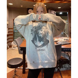 Rrr123 Sweatshirt Saint Michael Vintage Distressed Print Loose