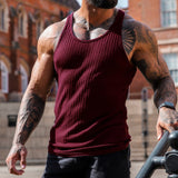Man Tanks Summer Sports Slim-Fitting Vest Men