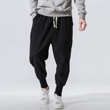 Linen Pants Straight Leg Pants Drawstring Lightweight Elastic Beach Pants Spring and Summer Retro Pants Linen Casual Pants