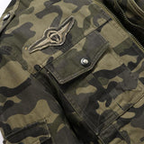 Men Fit Bomber Jacket Windbreaker Moto Street Coat for men Autumn Air Force One Camouflage Workwear Jacket Stand Collar