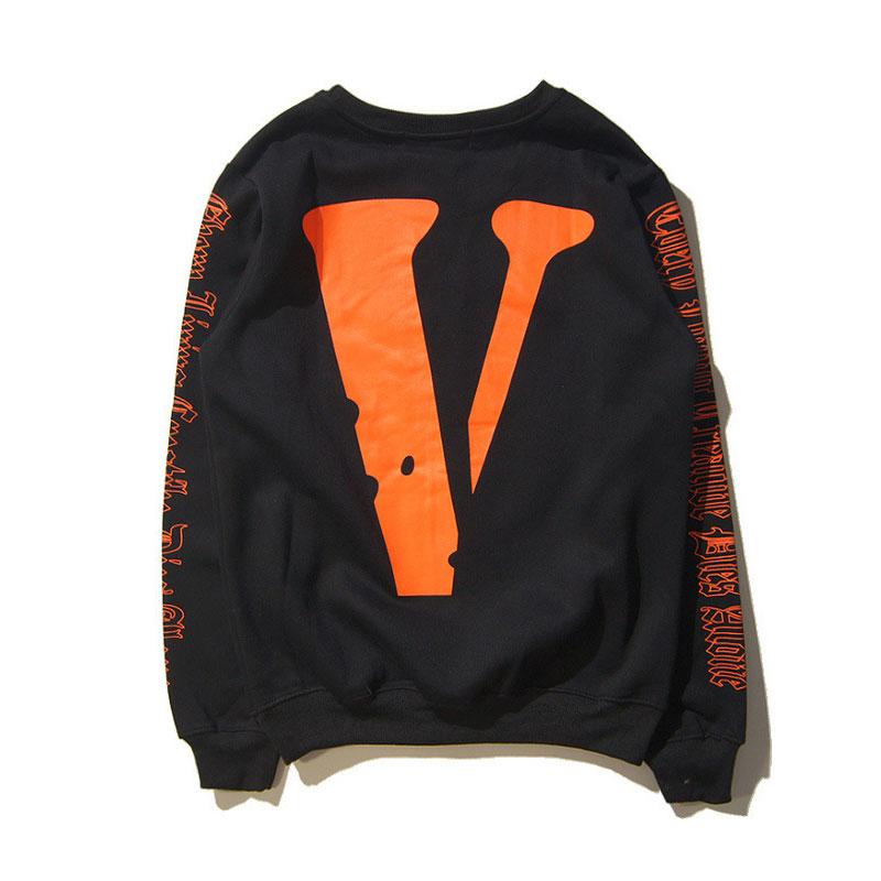 Vlone Sweatshirt off High Street Men and Women Retro Long Sleeve Ow Harajuku Style Sweatshirt Couple Coat