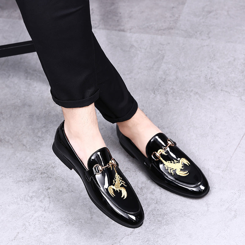 Indo Western Shoes Small Leather Shoes Men's Personality Embroidered Shoes Casual Men's Shoes