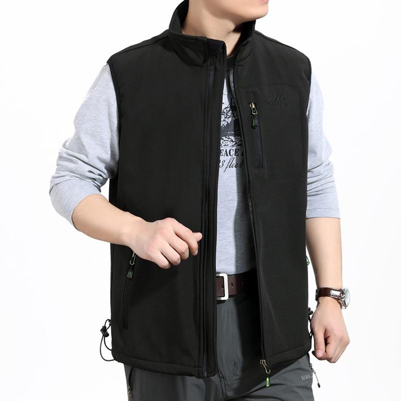 Mens Golf Vest Sports Slim Jacket Men's Sport Leisure Vest Vest Man Autumn and Winter Outdoor Vest