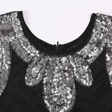 The Great Gatsby Prom Dresses Sequin Dress Beaded plus Size Tassel Dress Gown