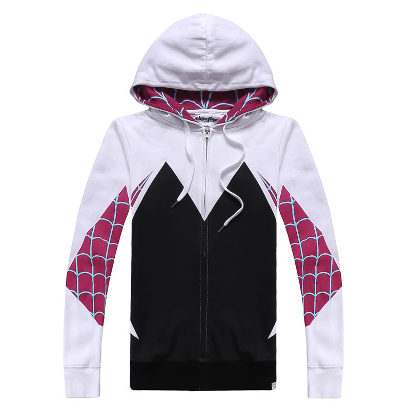 Spider Man Hoodie Zipper Cardigan Hooded