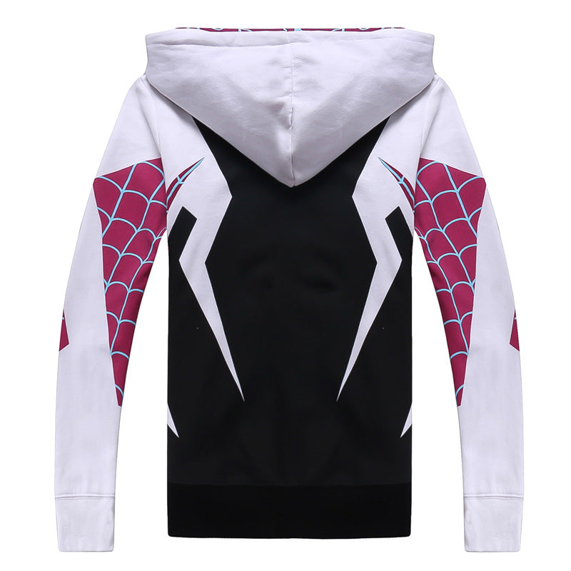 Spider Man Hoodie Zipper Cardigan Hooded