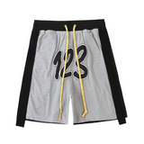 Rrr123 Shorts Drawstring Embroidered Mesh Breathable Workout Shorts