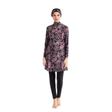 Burkini Muslim Swimwear Conservatively Thin Three-Piece Long-Sleeved Trousers