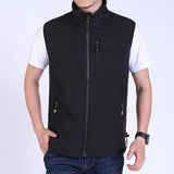 Mens Golf Vest Sports Slim Jacket Men's Sport Leisure Vest Spring and Autumn Outdoor Casual Vest Men