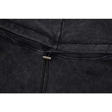 Present Hoodie Wizard Portrait Printing Vintage Distressed Hooded Sweater