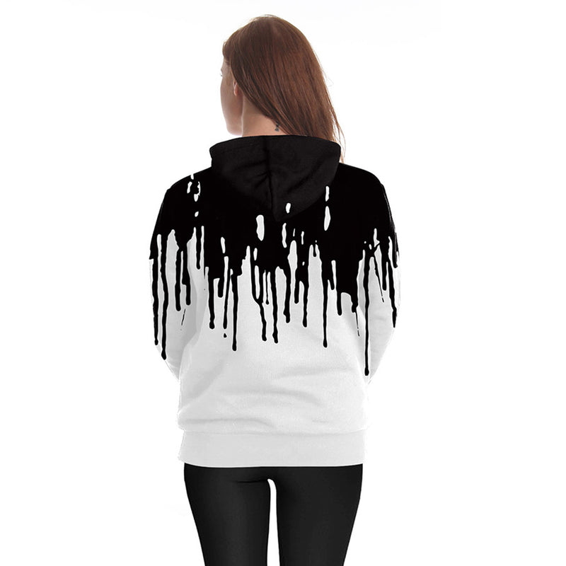 Skeleton Hoodie Skull 3D Digital Printing plus Size Hooded Sweater