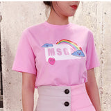 Msgn T Shirt Short Sleeve T-shirt for Men and Women