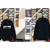 Thrasher Hoodie Loose Hooded Sweater for Men and Women Autumn