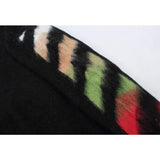 Off White Men's Sweater Plus Size Keep Warm Casual Fashionable Arrow Gradient Owt