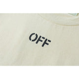 Off White T Shirt Summer Arrow Print Unisex Casual ShortSleeved Tshirt Owt