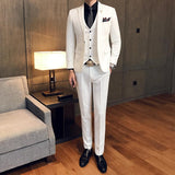 Casual Groom Attire Tuxedo Suits for Men Business Men Suit Men Bridegroom Wedding Suit