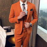 Casual Groom Attire Tuxedo Suits for Men Business Men Suit Men Bridegroom Wedding Suit
