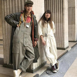 Casual Suspender Trousers Men's Trousers plus Size Retro Sports Trousers Overalls Loose Suspenders Men Denim Overalls