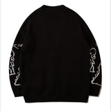 Dinosaur Sweaters Knitted Sweater Men's and Women's Oversize Breasted Cardigan