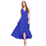 Prom Dresses Multiple Wear Cross Front Short Back Long Backless Sexy Bandage One-Piece Dress Maxi Dress Gift