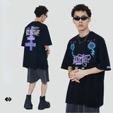 Blackair T Shirt Summer Gothic Printed Short Sleeve T-shirt